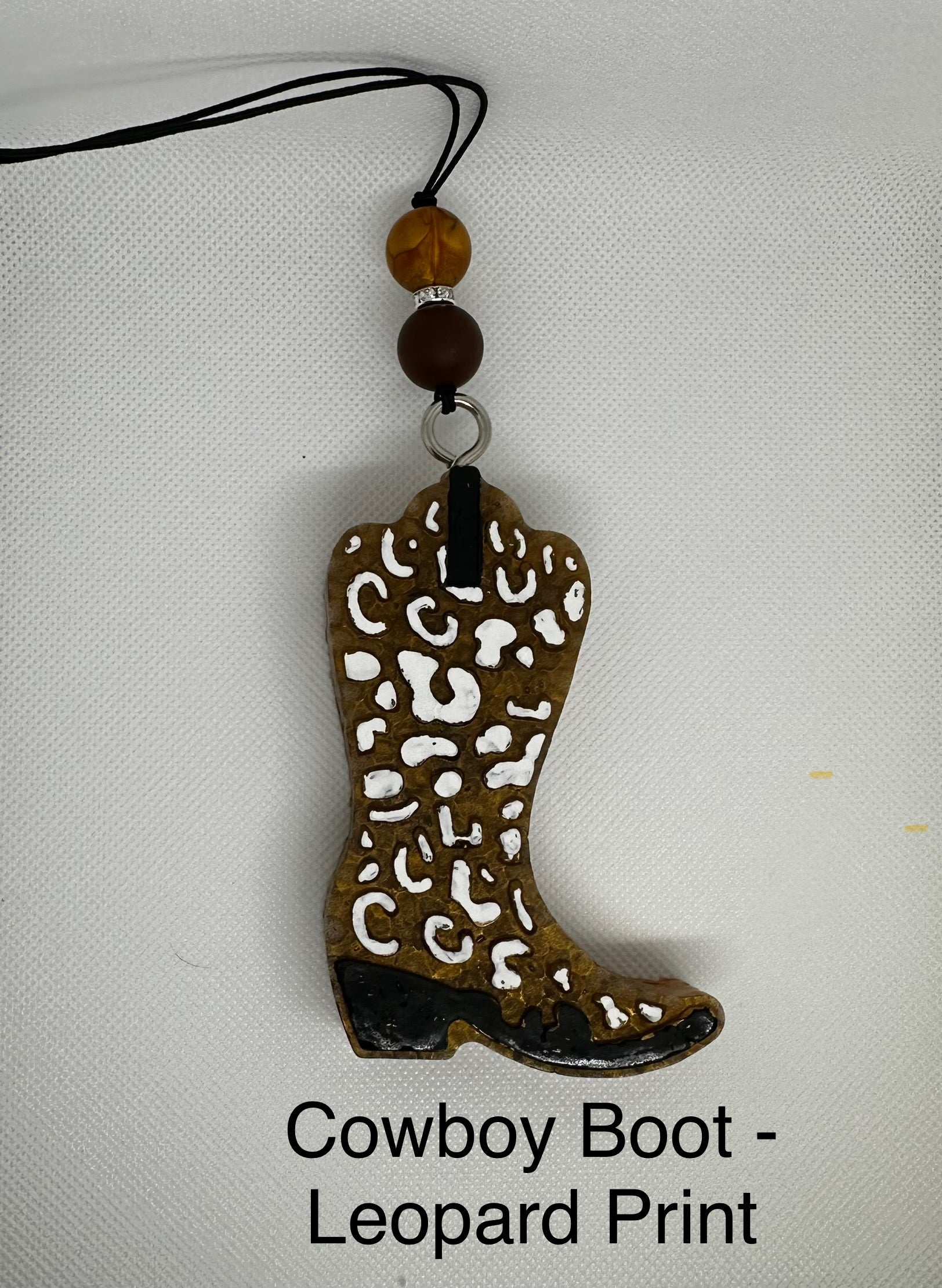 Cowboy Boot - Leopard Print Freshie